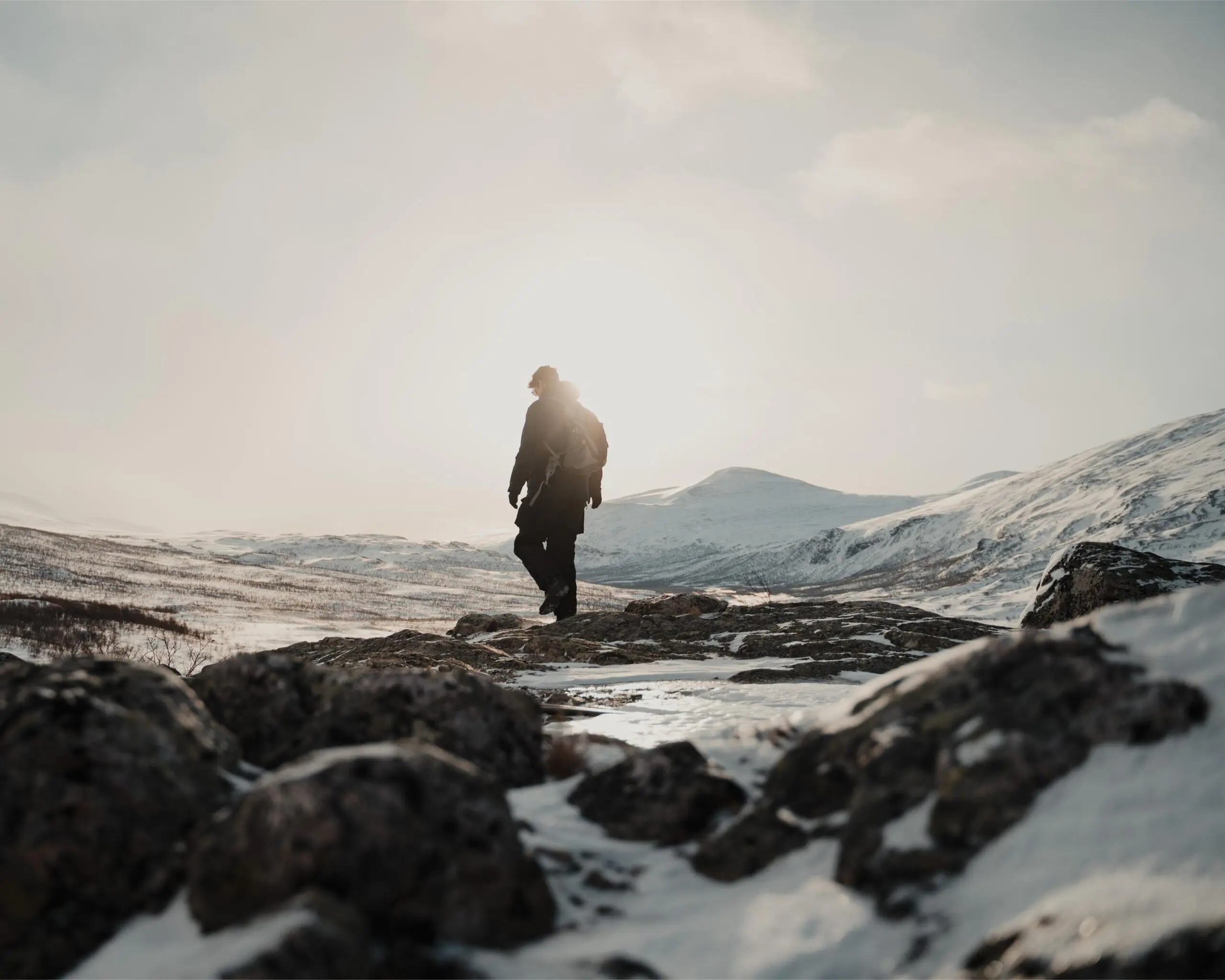 je sais en Suède - Kungsleden trail Laponie